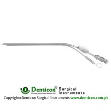 House Suction Tube With Finger Cutt Off Stainless Steel, Suction Diameter - Irrigation Diameter 1.2 mm Ø - 0.9 mm Ø
